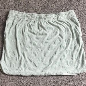Mickey Mouse Women’s Light Mint Textured Elastic Waist Skirt